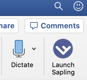 Launch Sapling icon in menu.